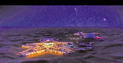 <p>　　星星酒店夜景圖</p>