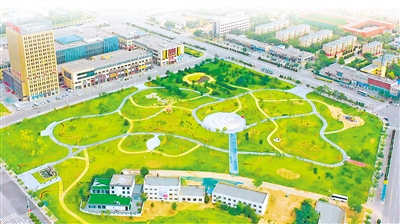 宜居宜業(yè)的寧東基地。（圖片除署名外均由寧報(bào)集團(tuán)黃河千里行采訪小分隊(duì)提供）